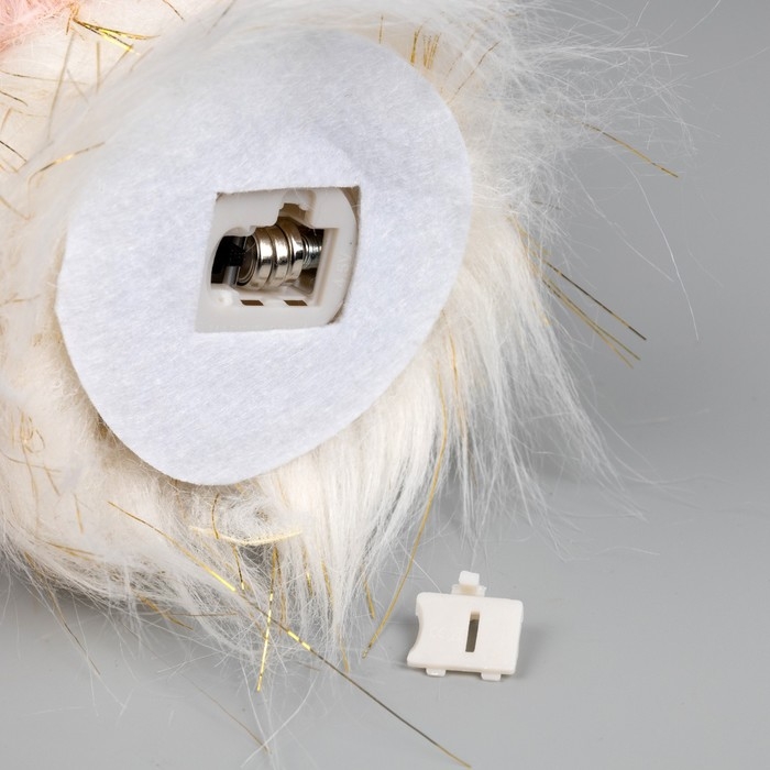 Светодиодная фигура «Гном розовый» 12 × 19 × 12 см, текстиль, батарейки AG10х3 (в комплекте), свечение тёплое белое Светодиодная фигура «Гном розовый» 12 × 19 × 12 см, текстиль, батарейки AG10х3 (в комплекте), свечение тёплое белое