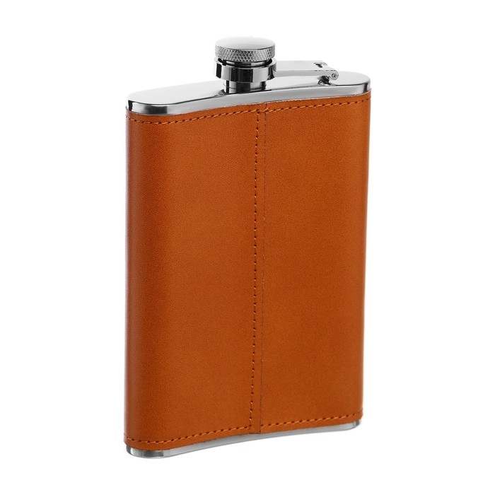 Фляжка для алкоголя и воды, 270 мл, "Рыбак", нержавеющая сталь, подарочная, армейская, 9 oz