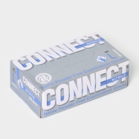 Перчатки нитриловые Nitrile, смотровые, нестерильные, размер L, 200 шт/уп (100 пар), цвет голубой