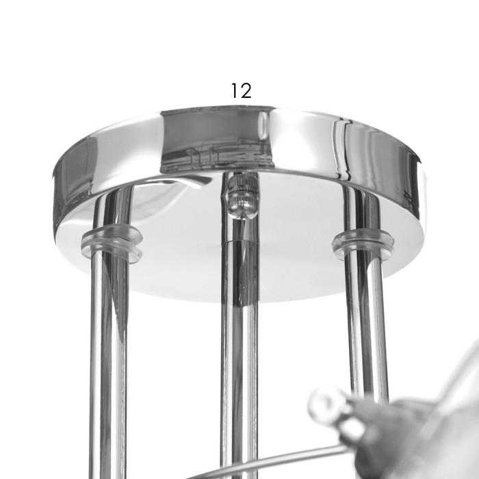 Люстра потолочная Поли 3хE27 40Вт Хром Люстра потолочная Поли 3хE27 40Вт Хром