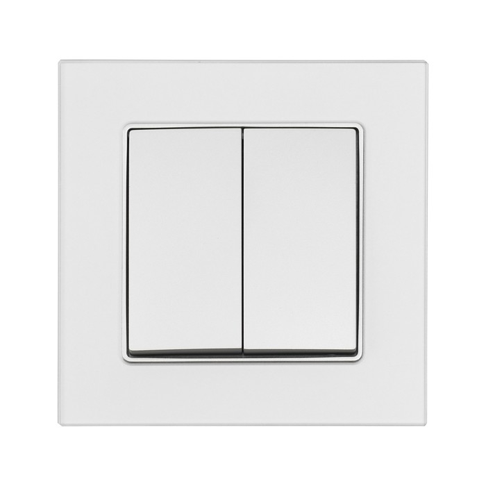 Выключатель проходной TOT Matte Glass, 10 А, 2 кл., скрытый, стекло, серебристый Выключатель проходной TOT Matte Glass, 10 А, 2 кл., скрытый, стекло, серебристый