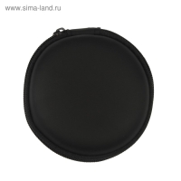 Футляр для наушников Luazon, круглый 8х8х3 см, кожзам Футляр для наушников Luazon, круглый 8х8х3 см, кожзам