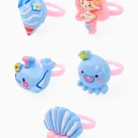 Кольцо &laquo;Выбражулька&raquo; русалка, осьминог, форма МИКС, цветное, безразмерное