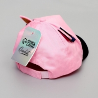 Кепка детская для девочки &laquo;Кошечка&raquo;, с заколочками, р-р. 52-54 см, 5-7 лет