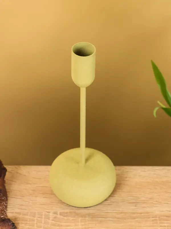 Подсвечник на 1 свечу текстурный "Олива" 8х8х20 см