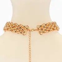 Колье-чокер "Кальчуга", цвет золото