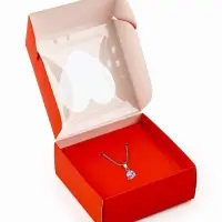 Коробка под бижутерию с окном &laquo;Сердце&raquo;, 7.5 х 7.5 х 3 см