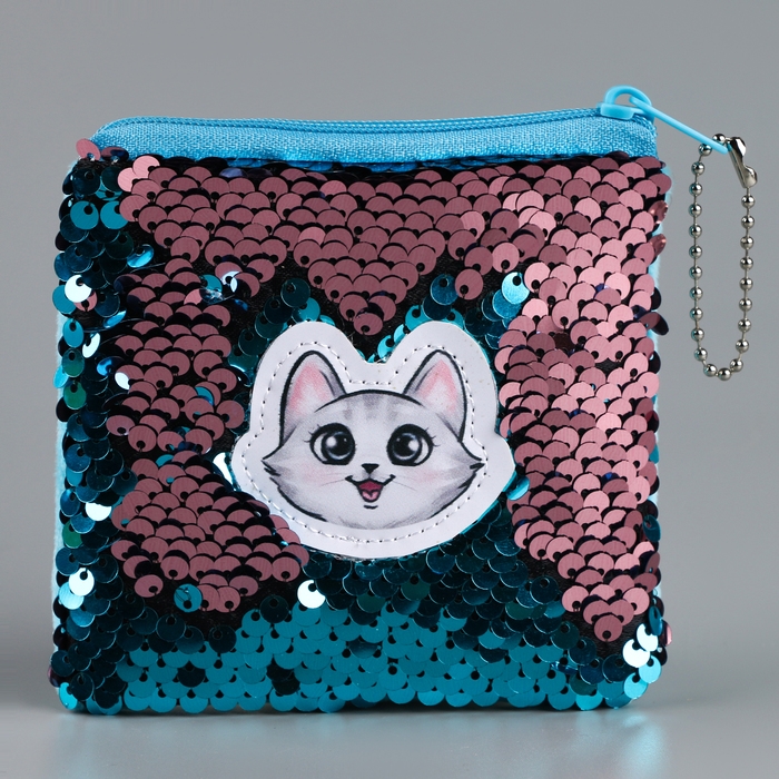 Кошелёк с пайетками антистресс «Волшебный котик» Кошелёк с пайетками антистресс «Волшебный котик»