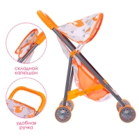 Коляска летняя для кукол &laquo;Лисички&raquo;, металлический каркас