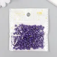 Бисер круглый размер 6/0 "Сине-фиолетовый" 20 гр