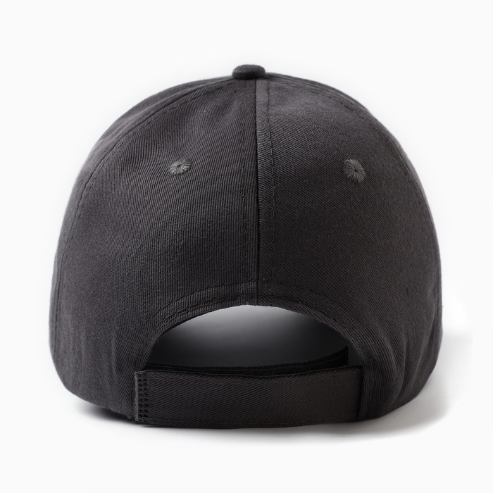 Кепка однотонная MINAKU, серая, размер 52-54