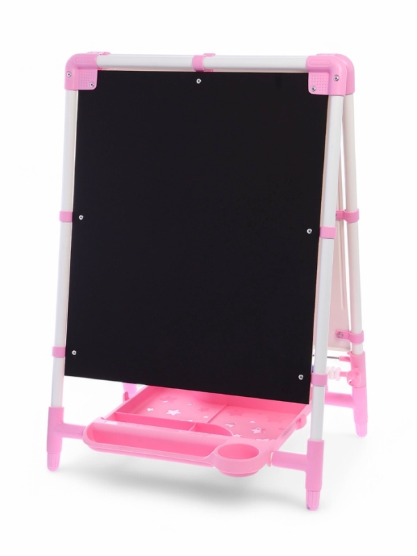 Доска знаний-мольберт 2 двусторонний ДЗМ2/РЗ розовый-2