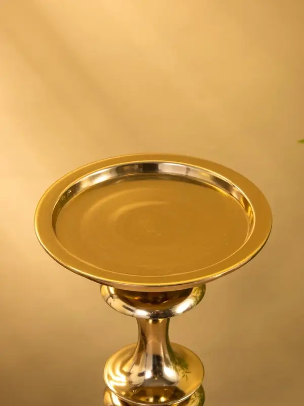 Подсвечник "Эйфория" алюминий 12х12х23 см