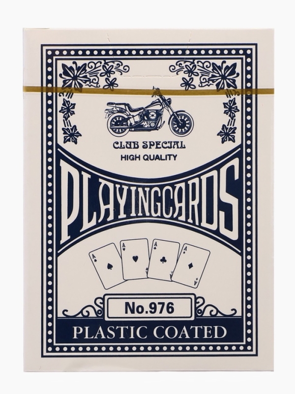 Карты игральные 54 шт "Мотоцикл", карта 6.2 х 8.7 см, синяя рубашка, 280 г