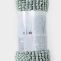 Коврик для дома LaDо́m, букли, плотность 1000 г, 50&times;80 см, цвет мятный