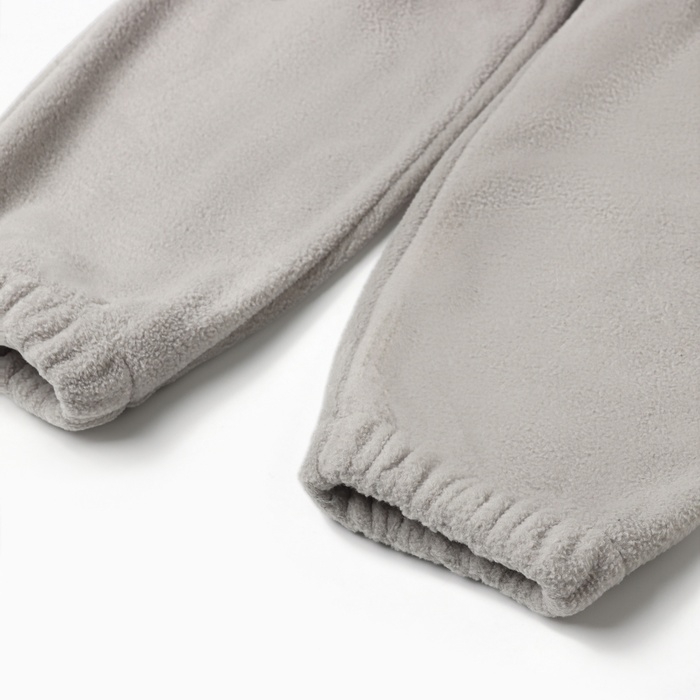 Костюм флисовый (худи и брюки) детский MINAKU: Fleece Soft, цвет графит, рост 116 см