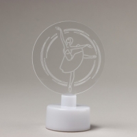 Мини - светильник новогодний на Новый Год &laquo;Новогодняя коллекция:Балерина&raquo;, на Новый год, диаметр 6 см, модель E-33