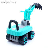 Толокар &laquo;Экскаватор&raquo;, подвижный ковш, световые и звуковые эффекты, цвет зелёный