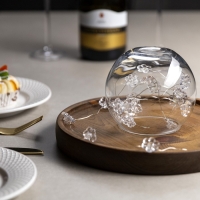 Гирлянда &laquo;Нить&raquo; 2 м роса с насадками &laquo;Цветок&raquo;, IP20, серебристая нить, 20 LED, 2 режима, батарейки ААх2 (нет в комплекте), свечение белое