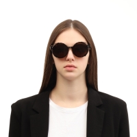 Очки солнечные женские, uv 400, кожаные шторки, дужка 14.7 см, ширина 14.4 см, линза 7 х 5.5 см 9909 Очки солнечные женские, uv 400, кожаные шторки, дужка 14.7 см, ширина 14.4 см, линза 7 х 5.5 см 9909