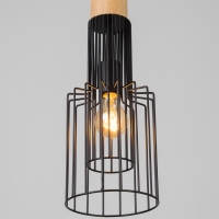 Светильник "Крит" 1х40Вт Е27 черный/коричневый 16х16х40,5(140)см