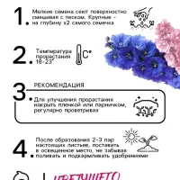Семена цветов Дельфиниум "Гроздь Сапфиров", 0,2 г