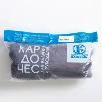 Шерсть для валяния "Кардочес" 100% полутонкая шерсть 100гр (169 серый)