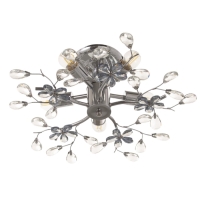 Люстра "Цветы" 5х40Вт Е27 хром 50х50х18см Люстра "Цветы" 5х40Вт Е27 хром 50х50х18см