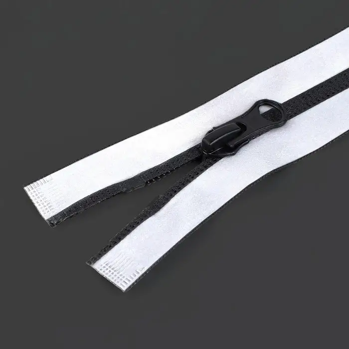 Молния &laquo;Спираль&raquo;, №5, разъёмная, водонепроницаемая, светоотражающая, замок автомат, 90 см, цвет серый