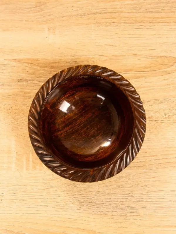 Чаша "Тарталетка" 16х16х5 см, дерево шишам