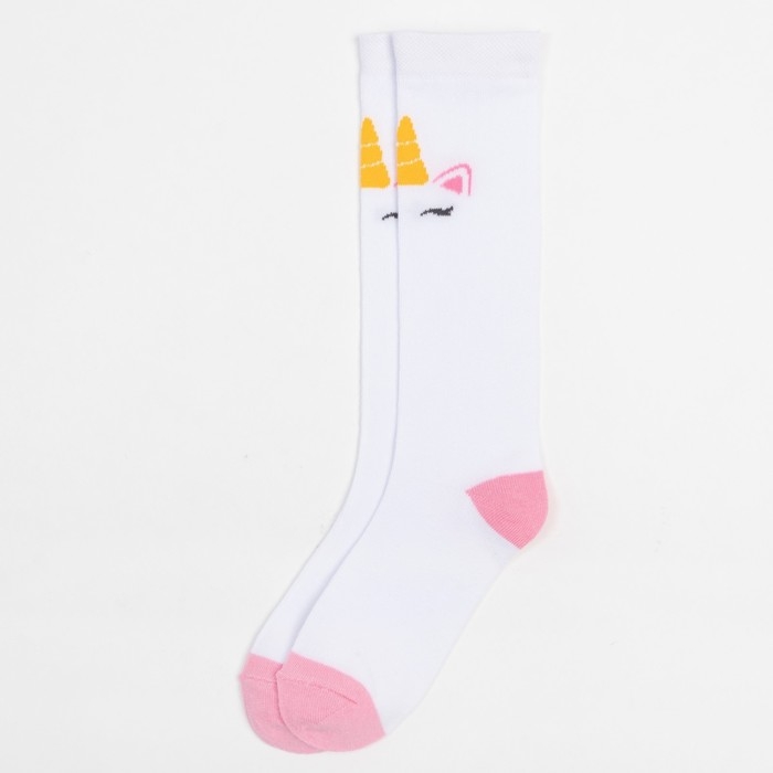 Гольфы детские KAFTAN &laquo;Единорог&raquo;, 18-20 см, цвет белый