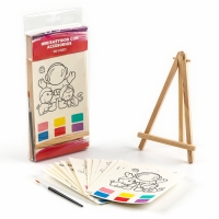 Водная раскраска &laquo;Космос&raquo;, с кисточкой и мольбертом, виды МИКС