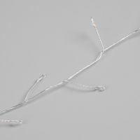 Гирлянда &laquo;Мишура&raquo; 20 м роса, IP44, серебристая нить, 600 LED, 8 режимов, свечение белое, 18 В