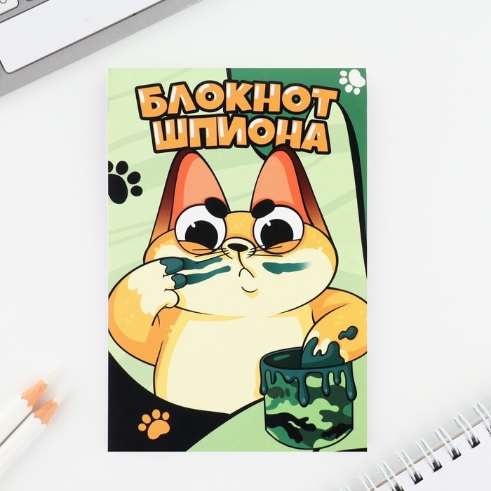 Подарочный набор: ручка с невидимыми чернилами и блокнот А6, 16 л &laquo;Кот&raquo;