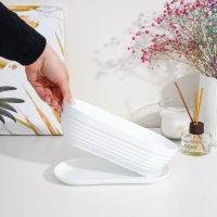 Горшок для кактуса с подставкой &laquo;Алиса&raquo;, 900 мл, белый