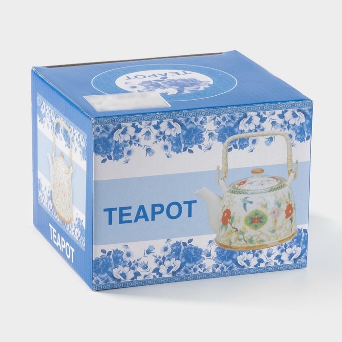 Чайник керамический заварочный с металлическим ситом &laquo;Веера&raquo;, 900 мл