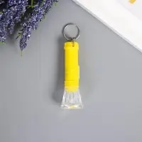 Фонарик брелок для ключей на кольце &laquo;Полоски&raquo;, светит, 6.5&times;2.5&times;2.5 см, МИКС