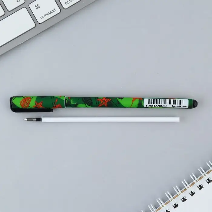 Ручка шариковая синяя паста, 0.7 мм &laquo;Танки&raquo; пластик