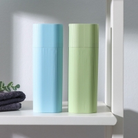 Футляр для зубной щётки и пасты, 19,5&times;6,5&times;4,5 см, цвет МИКС