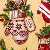 Пакет подарочный ламинированный "Новогоднее настроение" 18 х 23 х 10 см