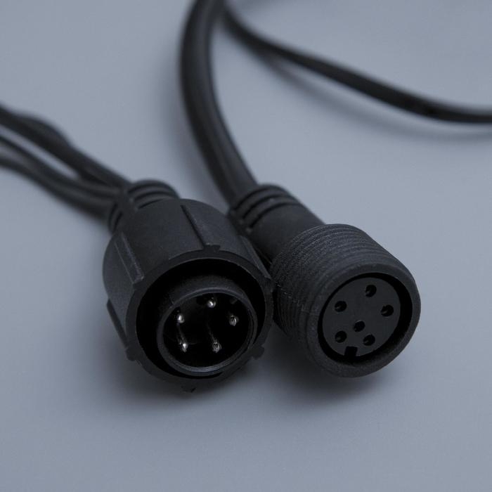 Гирлянда &laquo;Водопад&raquo; 2 &times; 1.5 м, IP44, УМС, тёмная нить, 400 LED, свечение белое, 8 режимов, 220 В