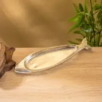 Блюдо сервирочное "Рыбка" алюминий 32х9х1,5 см