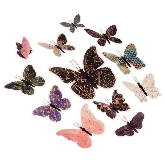 Набор магнитов на холодильник &laquo;Геометрия с золотом&raquo;, 12 шт., картон, h=4-10 см