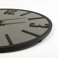 Часы настенные, интерьерные, бесшумные, d-50 см, зеркало, черные