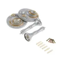 Крючок для штор CAPPIO KS038, d=11 см, цвет серебро золото, 2 шт