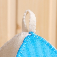 Шапка для бани с цветным клином "Лучший папа" Шапка для бани с цветным клином "Лучший папа"