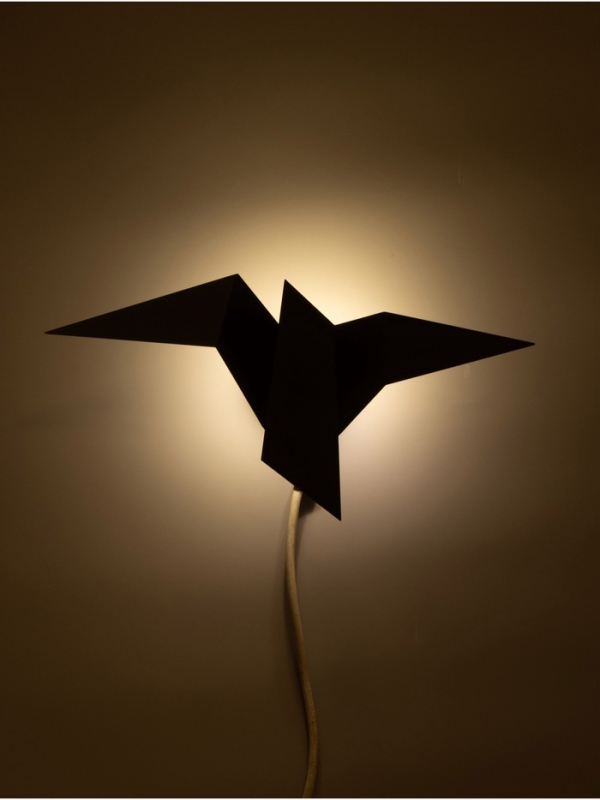 Светильник Crow 1х10Вт GU10 черный 35х18х10см