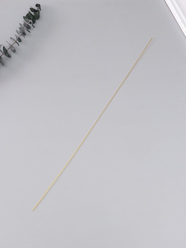 Проволока для изготовления искусственных цветов "Золотая" длина 40 см сечение 0,7 мм набор 50 шт   1