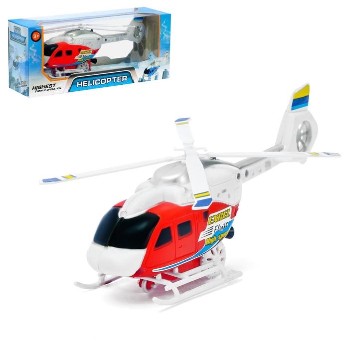 Вертолёт заводной &laquo;Спасатель&raquo;, цвет МИКС