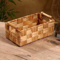 Корзина плетеная 35х20х15 см, водный гиацинт